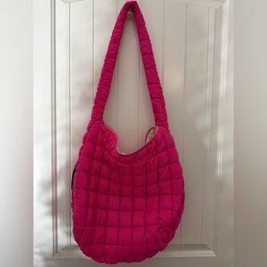 Quilted Pink Shoulder Bag